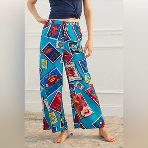 Anthropologie Stamp Print Pants